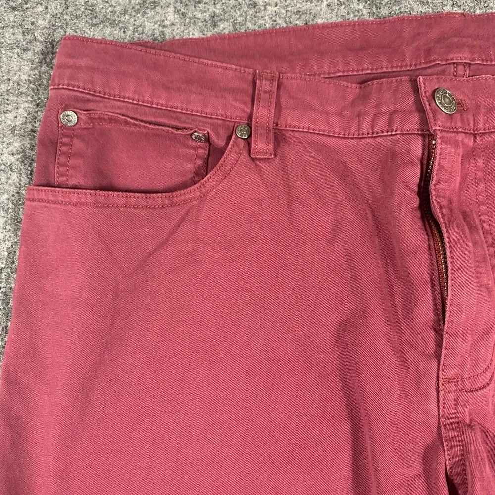 Brooks Brothers‎ Pants Mens 36x32 Red Slim Chino Flat Front Straight Leg Comfort